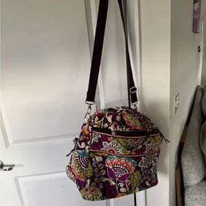 Vera Bradley Plum Crazy Weekend Duffle